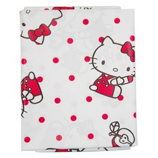 收納王妃 Hello Kitty 防水防油桌布 加厚款 KT-11107-TBR, 132 x 178cm, 紅咖, 1個