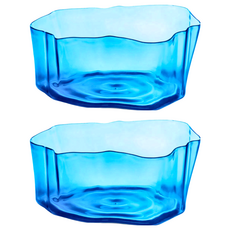 QUALy 流形筒S, 晶透藍, 2個