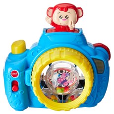 winfun 跳跳小猴聲光童趣相機玩具, 1個, 多色