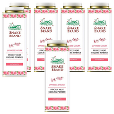 SNAKE BRAND 蛇牌 爽身粉 粉紅花香 280g 6罐組, 6件