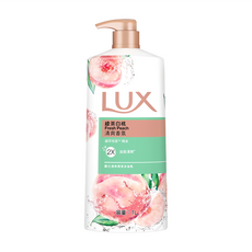 LUX 麗仕 綠茶白桃 清爽香氛 沐浴乳 1L, 凝萃恒香精油，2X 加倍清爽, 1瓶