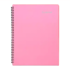 A4不反光樂譜文件夾 30頁/60面 粉色 螺旋裝訂 文件收納, 1本