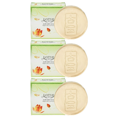 SOAPBERRY 古寶無患子 精華美容皂 蓮花, 臉部身體適用, 溫和不刺激, 水嫩保濕, 100g, 3個