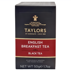 TAYLORS 泰勒茶 經典系列 英式早安茶, 2.5g, 20包, 1盒