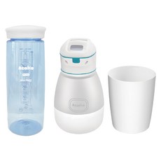 AcoMo PS III USB充電防潑水紫外線 90秒殺菌可攜式消毒器+水杯 Set 紫外線+臭氧雙重殺菌 奶瓶、奶嘴清洗消毒一次搞定, 藍色