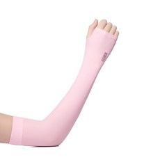 PORA BELLA 運動防曬冰絲涼感直筒露指袖套 UVS013, 2雙