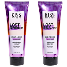 kissmybody 香水身體乳 失落天堂 226g 亮白保濕, 2條