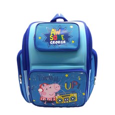 Peppa Pig 粉紅豬小妹 喬治輕量透氣書包, 藍色, 35 x 18 x 40cm