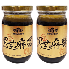皇翊食品 100%純黑芝麻醬 (全素), 220g, 2罐