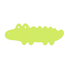 E.dot 鱷魚防滑吸盤地墊 TPR材質, 95 x 34.5cm, 綠色, 1個