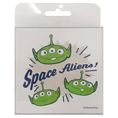 收納王妃 玩具總動員方形陶瓷吸水杯墊, 三眼怪, 1個