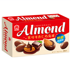 義美 杏仁巧克球 黑可可, 135g, 1盒