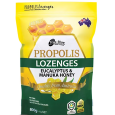 True Blue 蜂膠潤喉糖 (尤加利 + 麥蘆卡蜂蜜口味) 800 ± 15公克, 800g, 1包