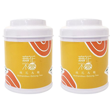無藏茗茶 桂花烏龍茶 三角立體茶包 日本PET透明材質 精緻小茶罐裝, 3g, 3包, 2罐