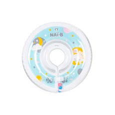 NAI-B 奈比 嬰兒游泳脖圈, 充氣式雙氣室設計, 柔軟親膚材質, 附贈溫度計、充氣筒, 適合2歲以下嬰兒使用, 淺綠色, 1個