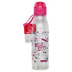 Hello Kitty 凱蒂貓 手提輕便水壺 700ml, 桃, 1個