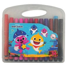 pinkfong 碰碰狐 三角水洗彩色筆 Set 24色, 1組
