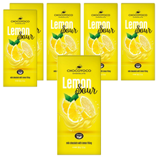 巧克優 檸檬夾心牛奶巧克力, 100g, 6包
