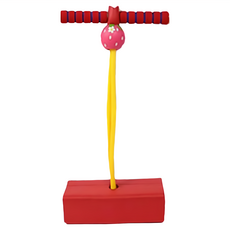 Mother garden 彈跳桿, 提高腿部和腰部的力量, 柔軟材質, 3歲以上適用, 紅色, 1入