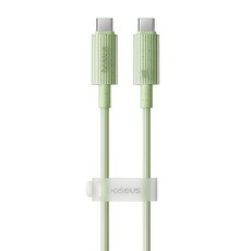 Baseus 倍思 Habitat再生系列 TYPE-C對Type-C快充充電線 100W, 2m, 1條, 綠色