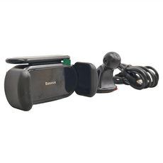 Baseus 倍思 小鋼炮 Pro 太陽能電動車載支架, ABS+矽膠+鋁合金, BS-CM010, 黑色, 1個