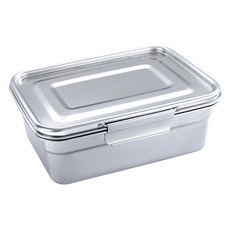 Hi CHEF 掌廚 316不鏽鋼密封保鮮盒 可拆式矽膠條 適用電鍋烤箱洗碗機, 1個