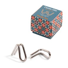 Moulin Roty 益智金屬環-雙重難題 益智玩具 挑戰邏輯思維 訓練手眼協調, 金屬, 2個, 1入