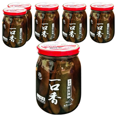 一口香 剝皮辣椒 花蓮在地小農契作 100%純素 台灣製造, 450g, 6罐