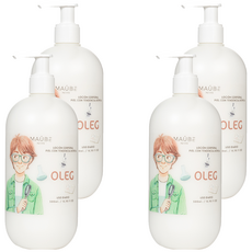 MAÛBE沐貝 Oleg 兒童潤膚乳, 西班牙原裝進口, 不含酒精, 專為兒童、青少年設計, 500ml, 4瓶
