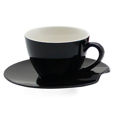 ZERO JAPAN 杯盤組 190cc 黑色, 1組