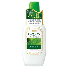 MEISHOKU 明色 Green 保濕乳液 100%有機栽培蘆薈精華 膠原蛋白 透明質酸, 170ml, 1瓶