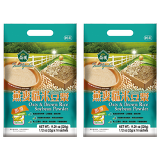 薌園 燕麥糙米豆漿, 多穀多健康, 營養豐富, 富含膳食纖維, 無人工香料色素, 即溶沖泡, 32g, 10包, 2袋