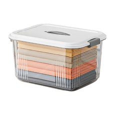 小麥購物 手提收納盒 特大, 透明白, 1個