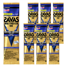 明治 SAVAS乳清蛋白粉 香草口味 濃縮+分離乳清蛋白, 21g, 7包