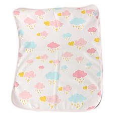 竹纖維三層嬰兒防水隔尿墊, 30 x 45cm, 繽紛雲朵, 1件