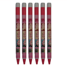 間諜家家酒大三角自動原子筆, 粉色, 6支