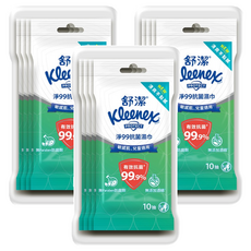 Kleenex 舒潔 淨99抗菌濕巾, 10張, 12包