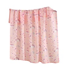 新生兒雙層包巾, 110x120公分, 100%棉, 彩色星星圖案, 彩虹獨角獸