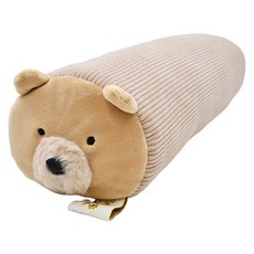 HONYARADOH 美體瑜珈棒骨盤枕 熊, 材質觸感舒適, 43 x 11 x 11cm