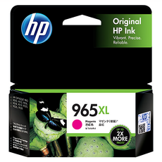 hp 惠普 965XL 高印量紅色墨水匣 3JA82AA, 洋紅色, 1個