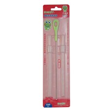 DOOBY 大眼蛙 彈跳水壺軟吸管 330cc專用 吸管2支+刷子1組, D-4293, 1組