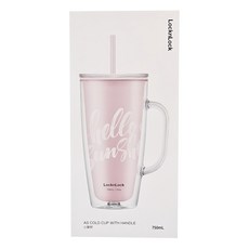 LocknLock 樂扣樂扣 小聚杯, 粉色, 750ml, 1個