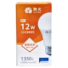 DANCELIGHT 舞光 LED全電壓燈泡 12W, 3000K 黃光, 1顆