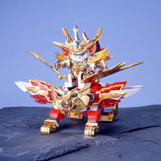 BANDAI SD鋼彈 BB戰士 164 武神輝羅鋼 頑馱無轟炎王 組裝模型, 1個