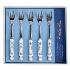 Larissa 布拉格藍調茶叉, 5個, 茶叉5p+盒