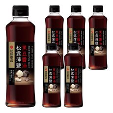 萬家香 玩味廚房松露薄鹽黑豆醬油 使用珍稀白松露與黑松露 無麩質醬油, 350ml, 6瓶