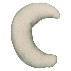 J&N 親咪U型抱枕 100%棉枕套, 米色, 70 x 25cm