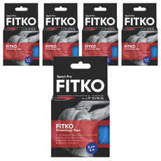 FITKO 飛客 肌力貼 運動型升級款 5cm x 5m, 1捲, 5盒