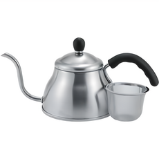 竹井 Fino OFF 127咖啡沖水壺 Set 18-8不銹鋼 18-0不鏽鋼 日本產, 沖水壺＋濾網, 1L, 1個