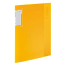 KOKUYO 國譽 NOViTA 收納資料夾, 文件量自動調整厚薄, 容量驚人, 厚度輕薄, 節省存放空間, 黃色, 1本